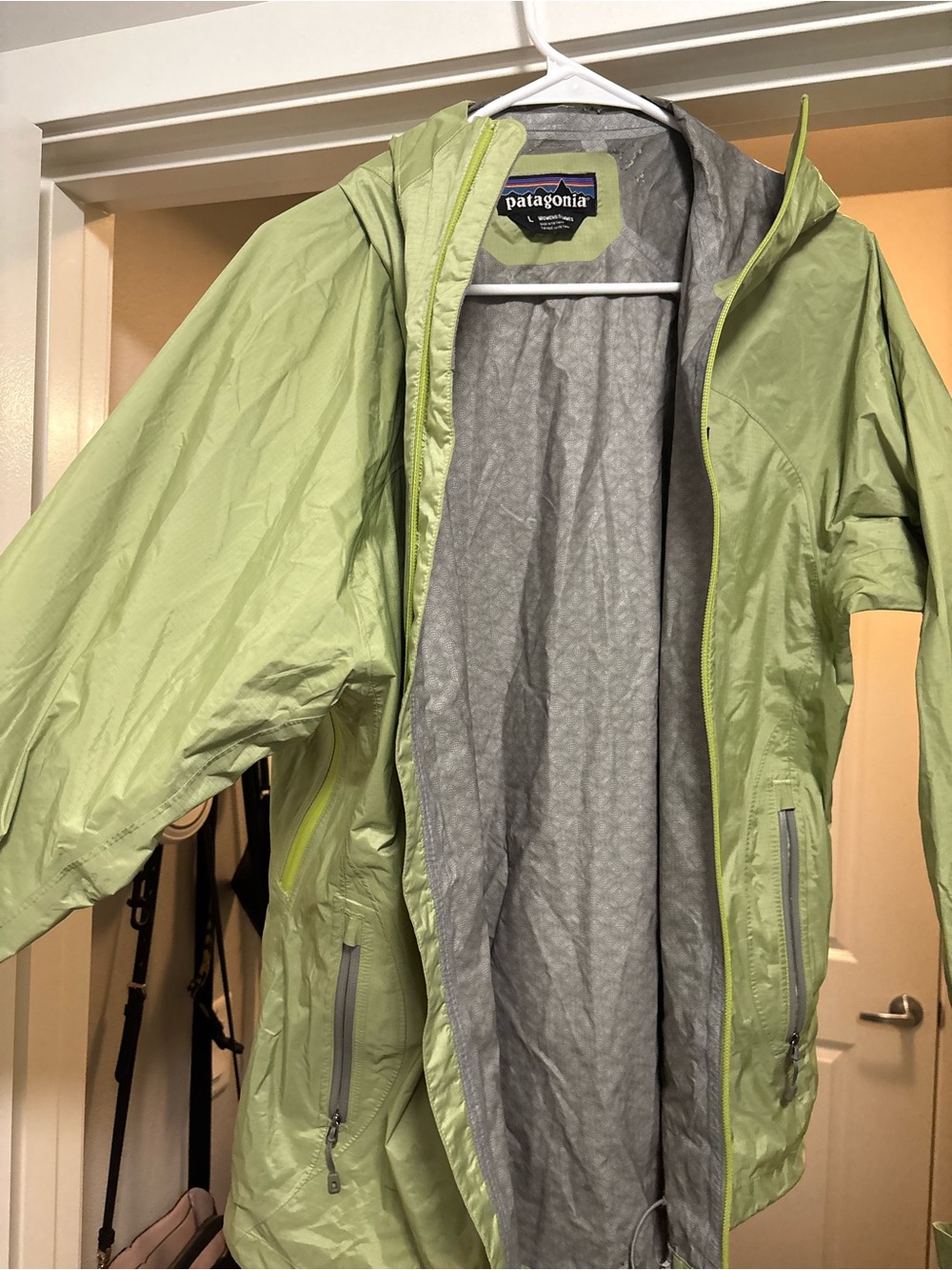 Patagonia Women’s Light Green Waterproof Jackets